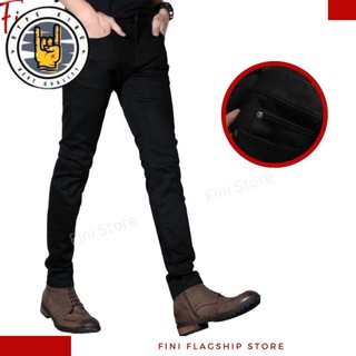 0 quần jean nam đen nhạt dáng skinny 0