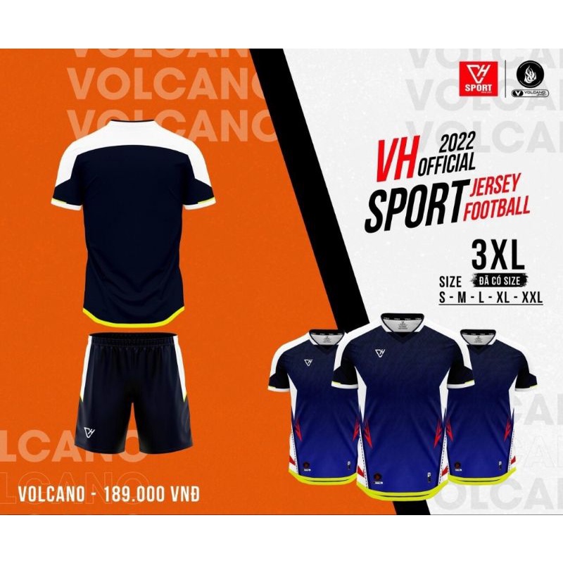 BỘ QUẦN ÁO BÓNG ĐÁ V-H SPORT - VOLCANO 2022
