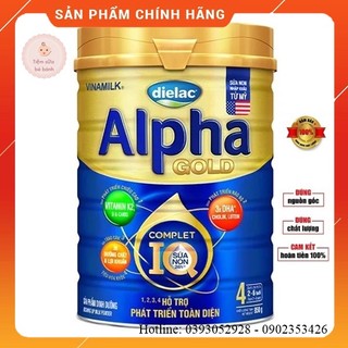 Sữa dielac alpha gold 4 của vinamilk lon 850g, 1.4kg