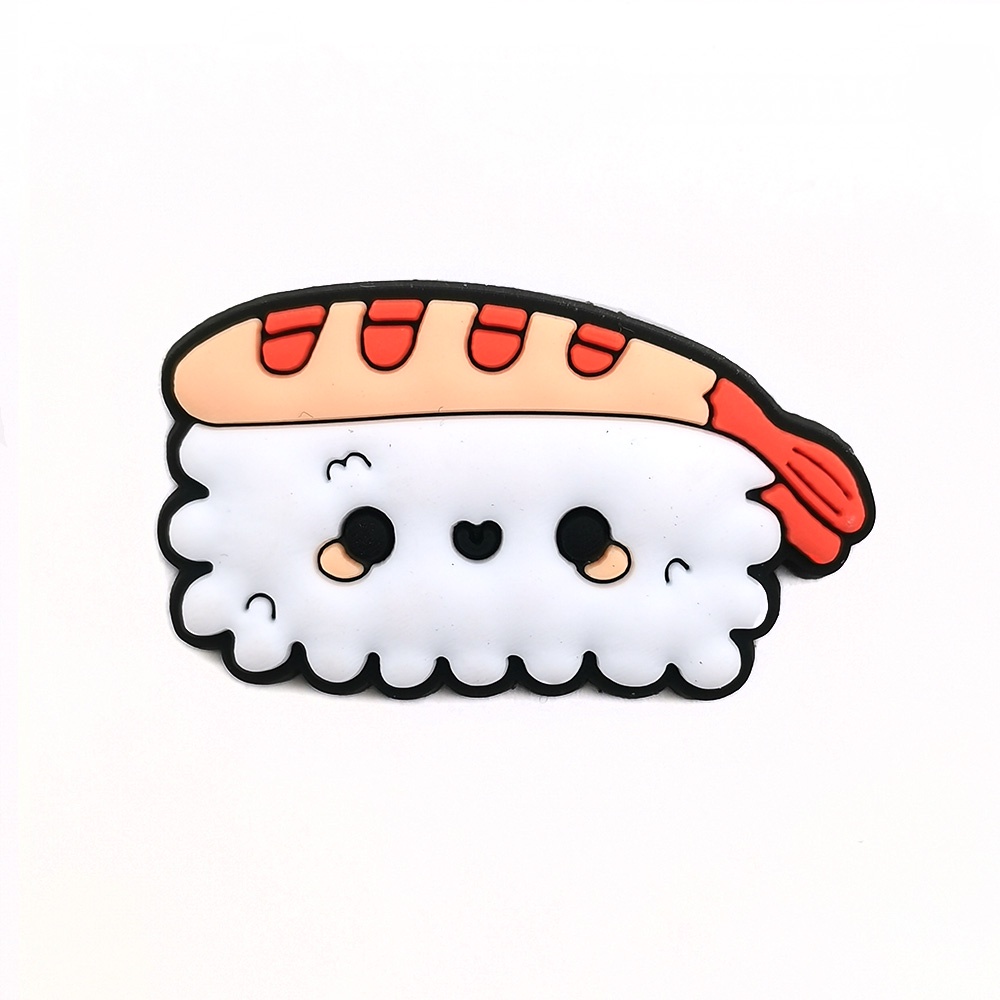 1 Phụ Kiện Nút Trang Trí Hình Bánh Hamburger / Giày Dép / Kẹp Thịt Bò JIBZ