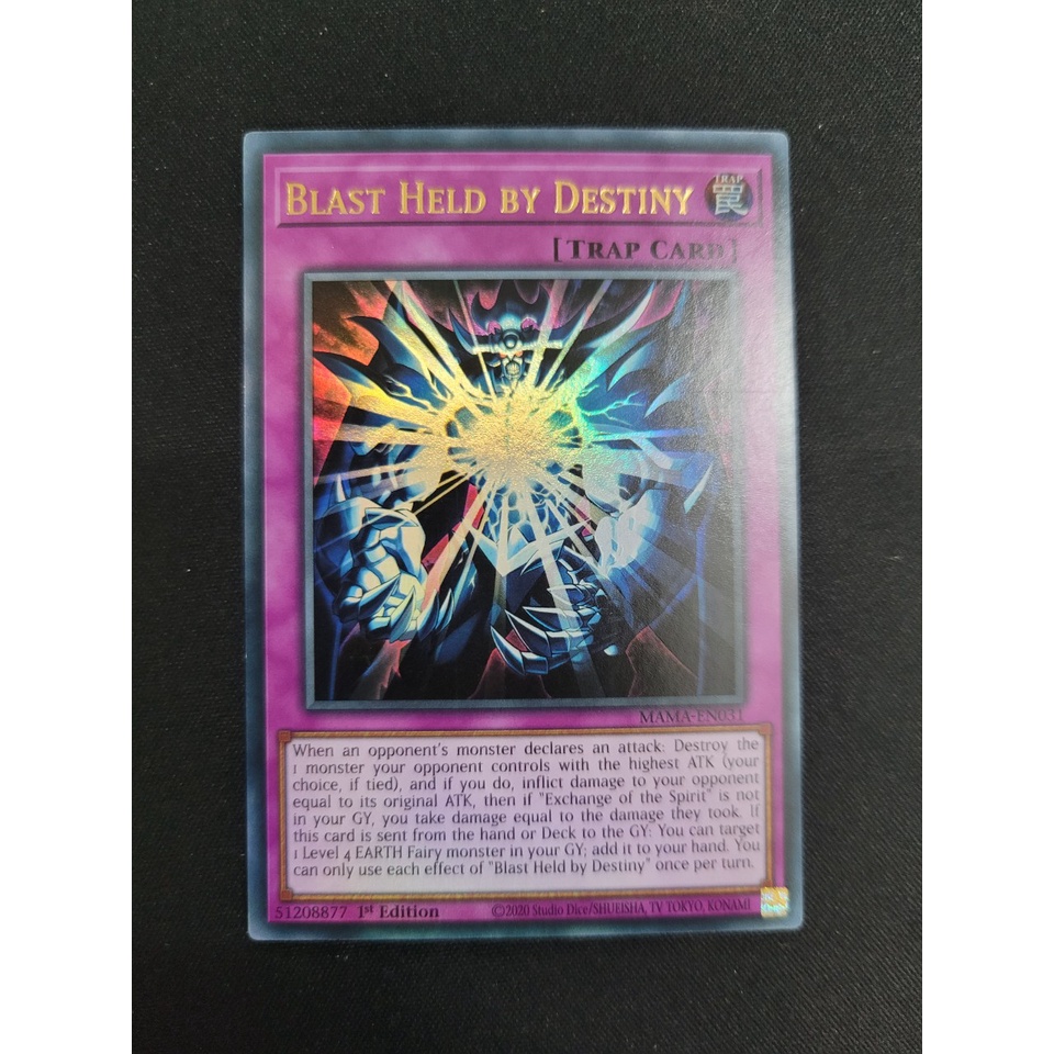 Thẻ bài Yugioh - TCG (UK) - Blast Held by Destiny / MAMA-EN031'