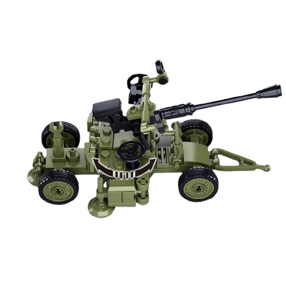 Set 560 Khối Lắp Ráp Mô Hình Máy Bay Chiến Đấu MOC WW2 A6M Zero