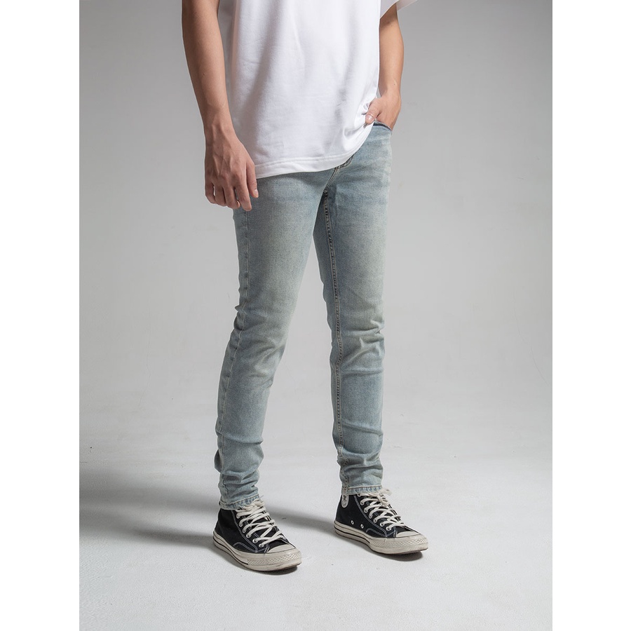 Quần Jeans The Denimaniac dáng ôm sát màu Desert Blue SS23 - 819 Skinny Fit
