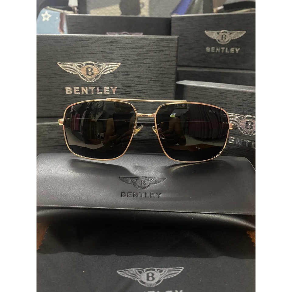Kính mát Kính râm phân cực thời trang nam chất liệu hợp kim và palaroid Chống Tia UV cao cấp Bentley 0132- Kingshop