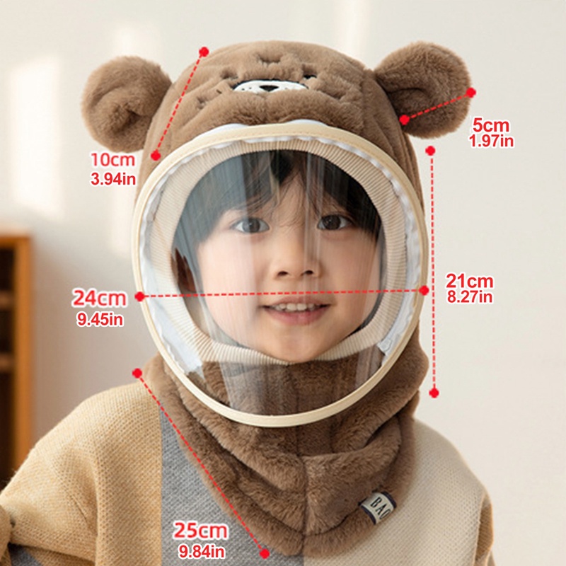 Mũ Che Mặt Giữ Ấm Chống Gió Mùa Đông Cho Trẻ Em Ốp