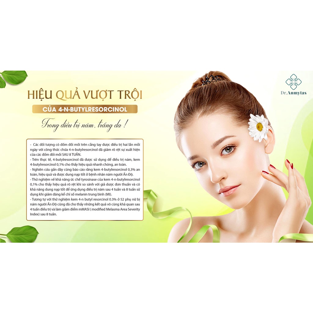 Kem trắng da 4-n-butylresorcinol