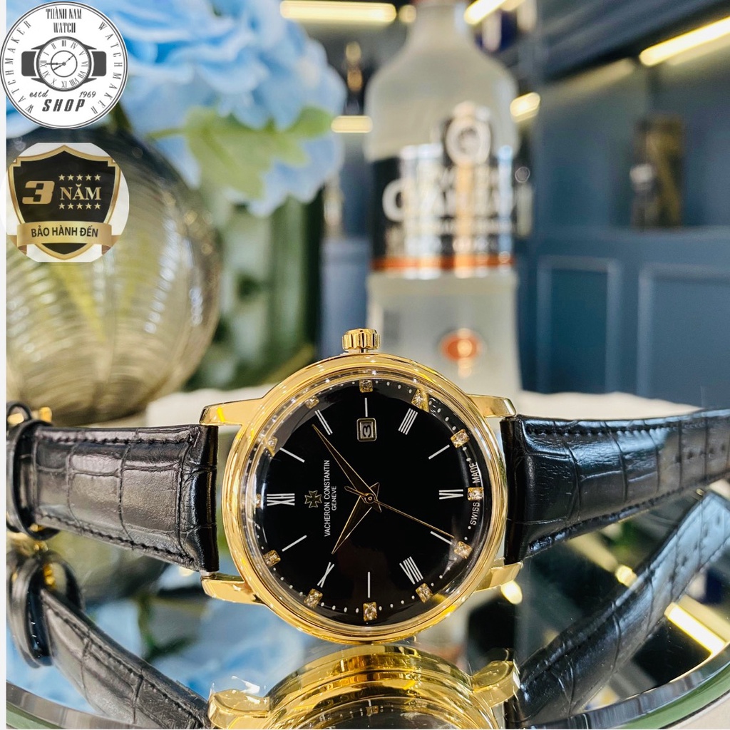 Đồng Hồ Nam Patek Philippe Đồng hồ Nam PTPL01 Dây da cao cấp, Full hộp, Mặt Sapphire chống xước, chống nước thẻ bảo hành