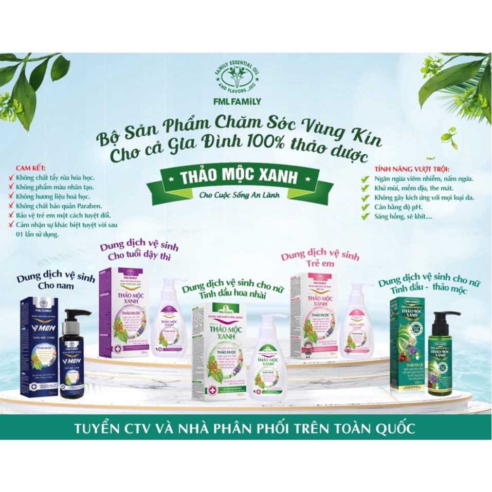 Bộ sản phẩm chăm sóc phụ khoa đông y cho cả gia đình 100% thảo mộc, an toàn.Giải sản phẩm sáng tạo năm 2022.