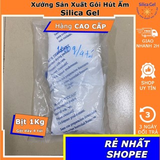 [ GIÁ SỈ ] Túi Gói Chống Ẩm 1000g - Đóng Dây 4 Túi (1Kg) - Hạt Chống Ẩm Silica Gel