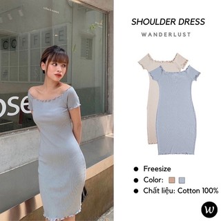 Váy Shoulder Dress trễ vai body