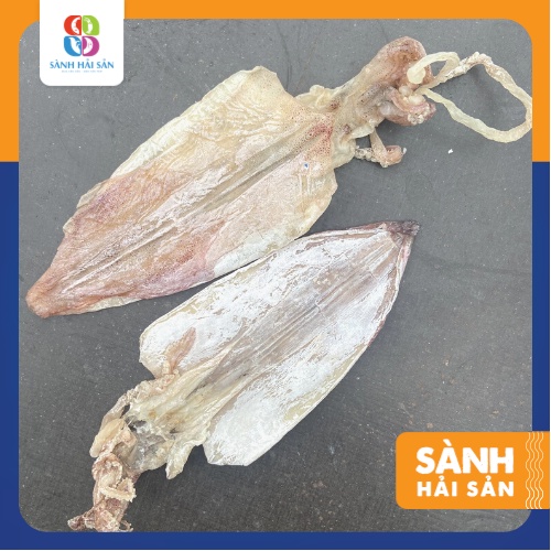 Mực khô câu Cô Tô phơi thủ công, Mực khô câu Cô Tô size 30 con 1kg, Mực khô ngư dân tự phơi trên tàu biển - SanhHaiSan