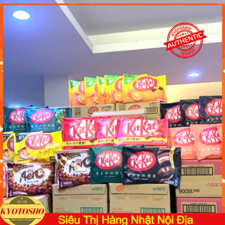 Bánh Kitkat Nhật Bản,Kitkat đủ vị thơm ngon đủ vị, kẹo bánh xốp Nestle