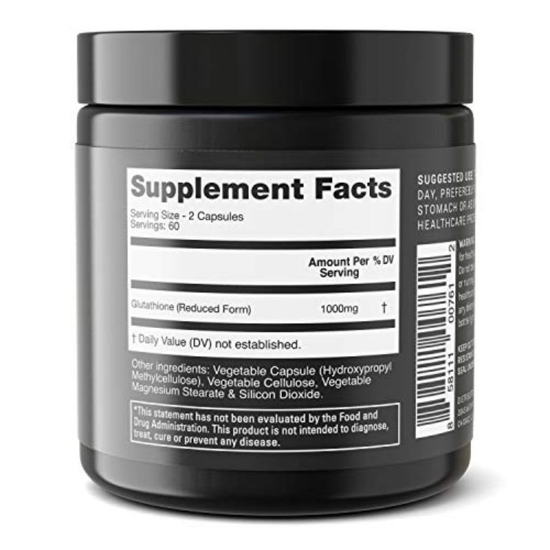 Viên uống trắng da Glutathione 1000mg Tinh Khiết giảm thâm nám cao cấp chống lão hóa Toniiq