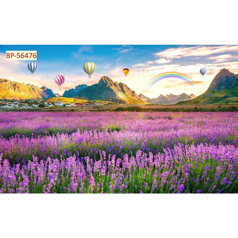 Tranh dán tường 3D hoa Lavender