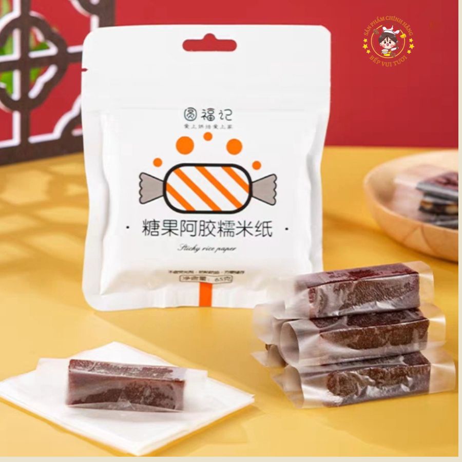 Giấy gạo gói kẹo nougat, giấy gạo gói kẹo ăn được gói 500 tờ, 50 tờ