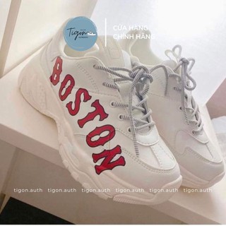 Giày thể thao nữ mlb boston shoes - big ball chunky p, giày thể thao trắng chính hãng mlb 32shc2911-43i [100% aut