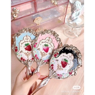 (HỎA TỐC) Gương Cầm Tay Trang Điểm FLOWER KNOWS Strawberry Rococo Series