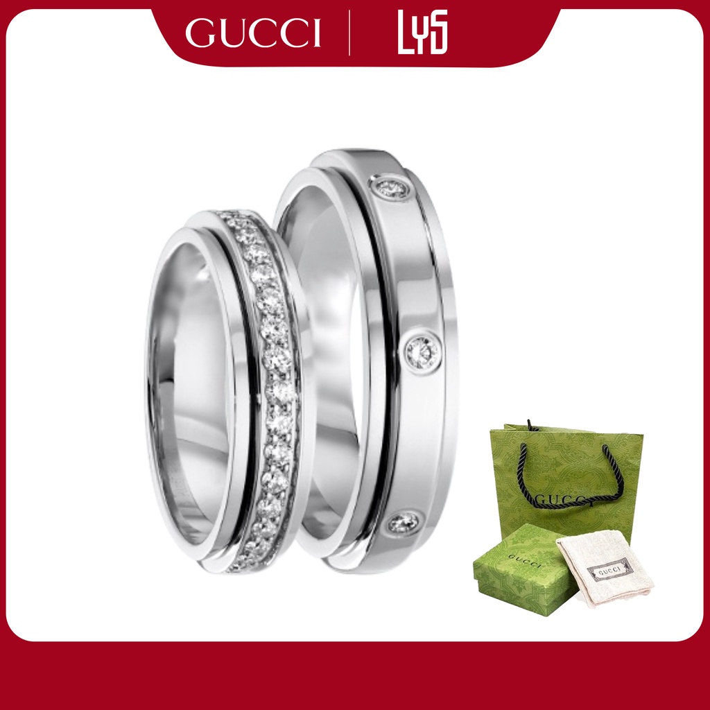 Nhẫn cặp đôi Gucci Possession Silver Ring - Khắc tên theo yêu cầu