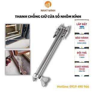 Chống Giữ Cửa Sổ Thông Minh Dành Cho Cửa Nhôm Kính Chất Liệu Inox Thanh Chống Gió Cửa Sổ Thanh Chống Sập Cửa Thanh Đẩy