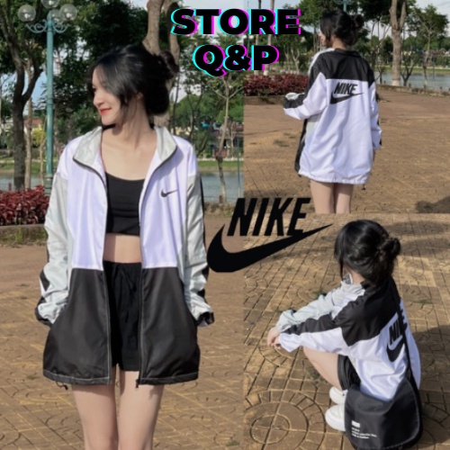 Áo khoác gió nam nữ, áo khoác nike logo vintage chất cao cấp chất lượng bc701 STOREQP