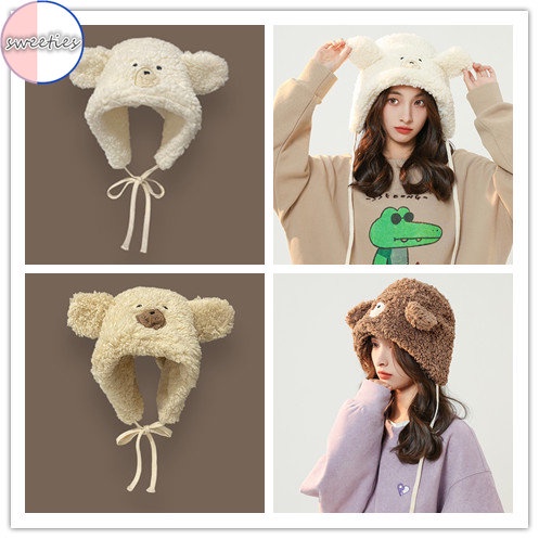 Nón Tai Gấu Bông Dễ Thương Xinh Xắn Cao Cấp