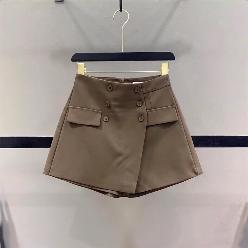 Quần giả váy, váy nữ nắp túi phối nút cho nữ bigsize 50-90kg