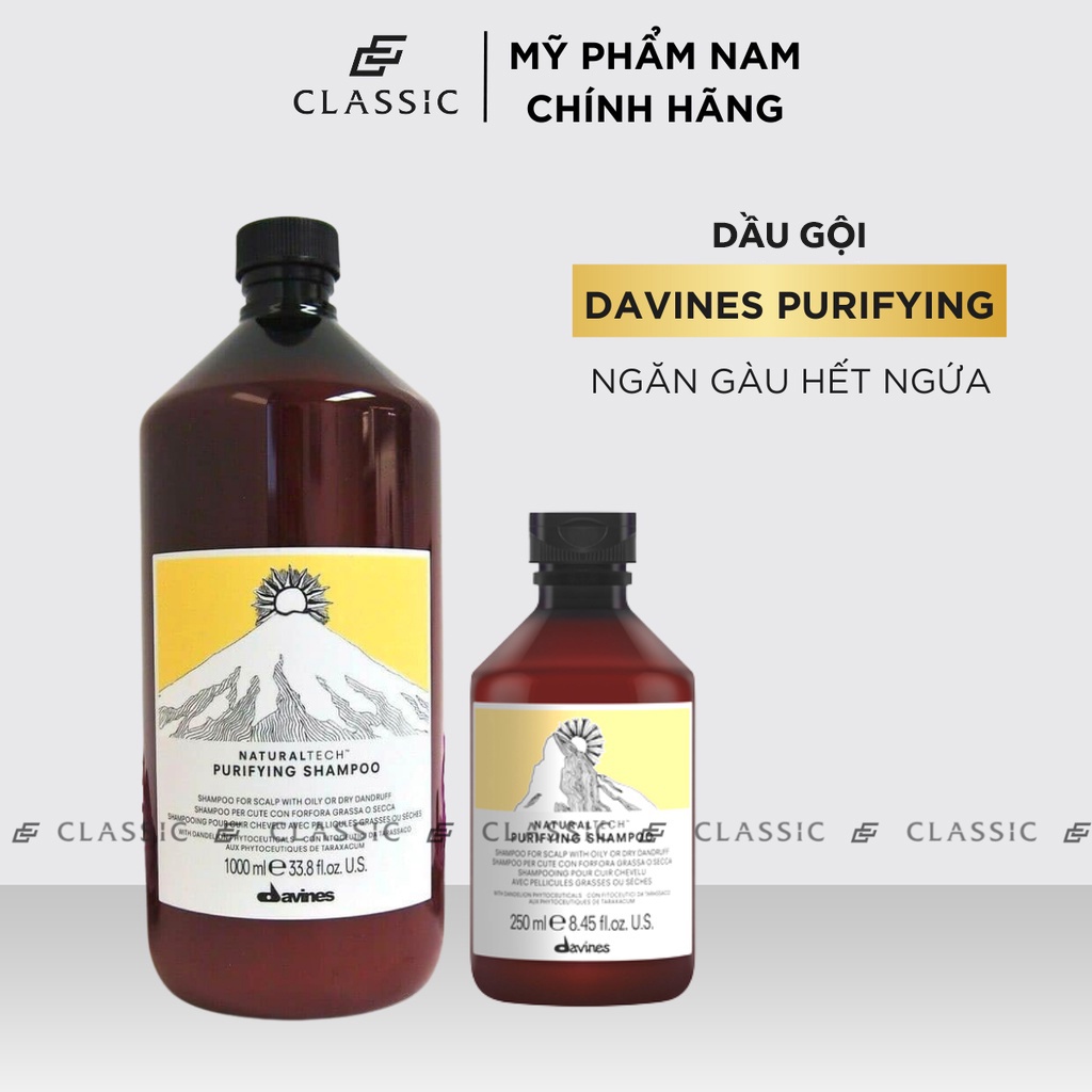 Dầu Gội Ngăn Gàu Davines Purifying 250ml