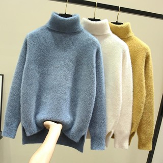Áo Sweater Dệt Kim Dáng Rộng Phong Cách Hàn Quốc Thời Trang Mùa Thu Cho Nữ