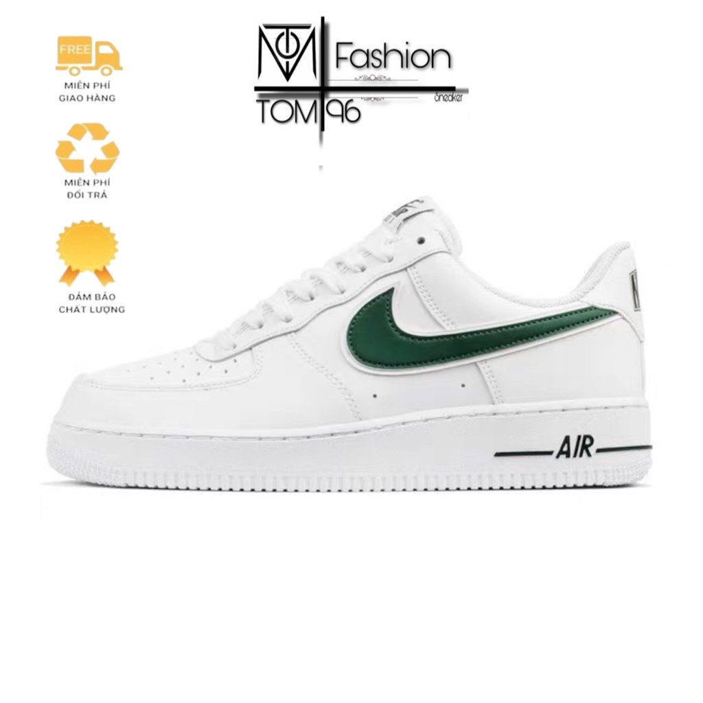 Giày_Nike AF1 Nam Nữ, Giày Air Force 1 Vệt Xanh Lá,AF1 Xanh Green Thời Trang Hàng Đẹp Hot Trend Full Box.