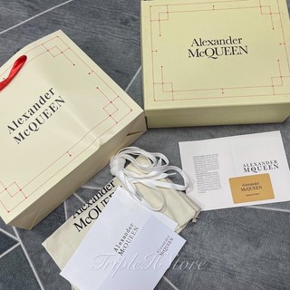 [TripleHStore] Giày Mcqueen Gót Đen ''Gót Nhung'' Cao Cấp [Full Phụ Kiện]
