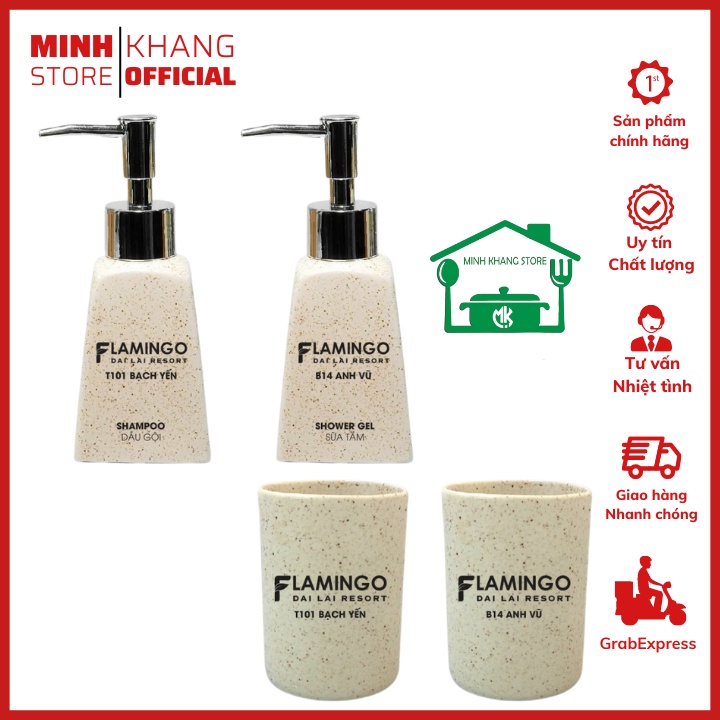 Bình Gốm Sứ Đựng Dầu Gội, Sữa Tắm, Nước Rửa Tay, Cốc Đánh Răng Cho Khách Sạn, Resort, Homestay.