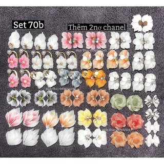 Set charm hoa nails 70b_ mĩx mẫu ngẫu nhiên hoa bột làm móng làm nail giá rẻ