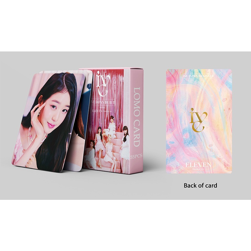 IVE ELEVEN Set 55 Tấm Thẻ Ảnh LOMO Các Thành Viên Nhóm Nhạc