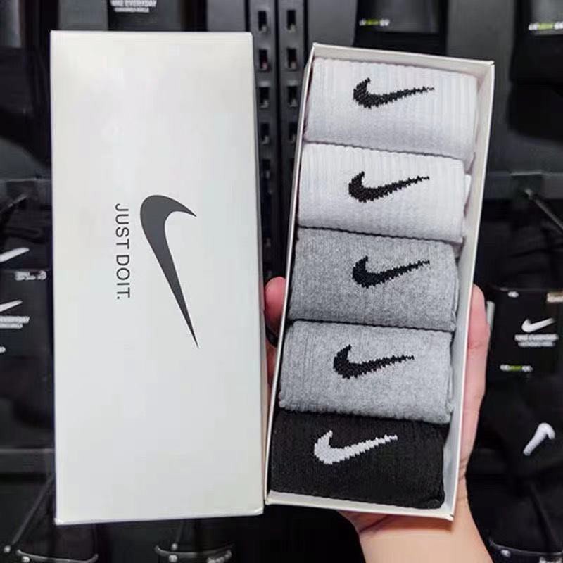 Bộ 5 Đôi Tất Thể Thao Dài 100% cotton Chất Lượng Dành Cho Nam Và Nữ
