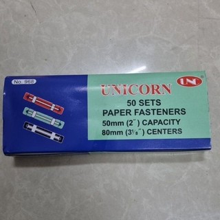 nẹp acco nhựa hộp 50 bộ UNICORN