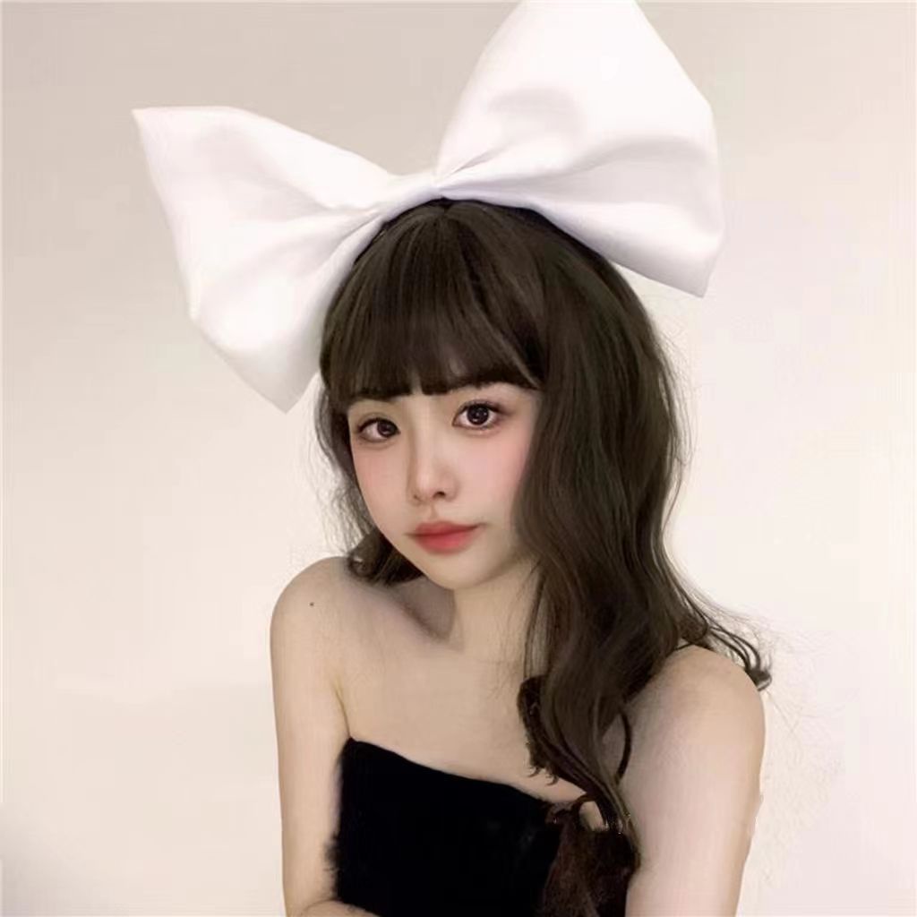 Băng Đô Vải Lưới Thắt Nơ Lớn Thời Trang Hàn Quốc Cho Nữ