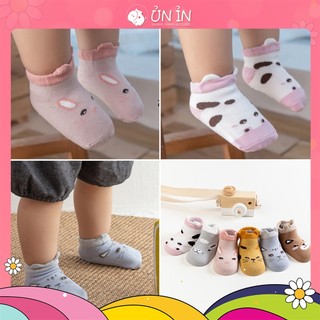 Tất dài nhiều họa tiết, tất bàn chân, tất giữ ấm cho bé size 0-4Y T156