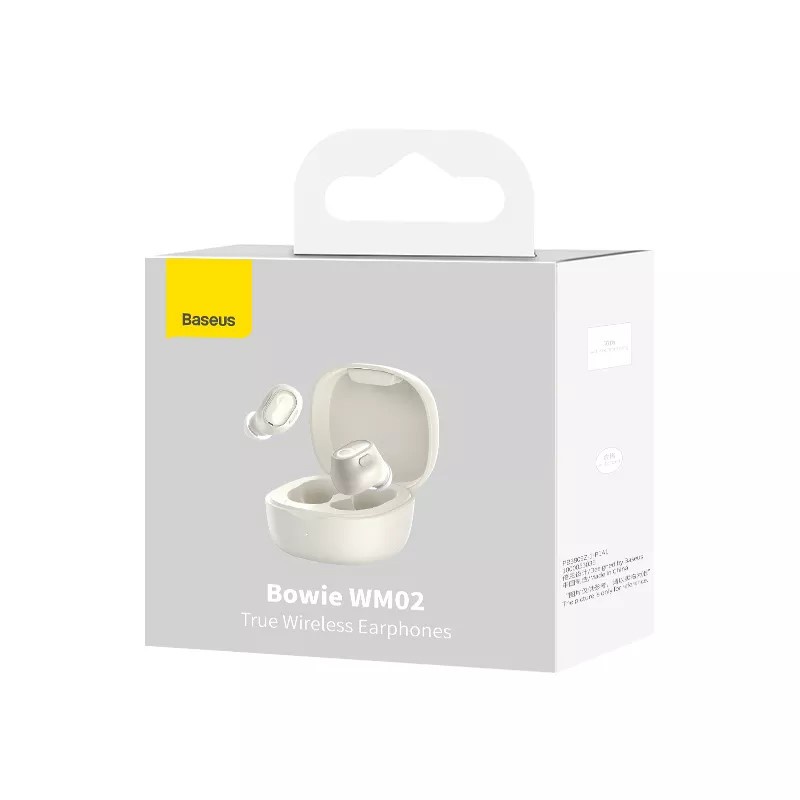Tai nghe Bluetooth WM02 thiết kế vỏ hộp kín, Tai nghe nhét tai không dây bluetooth 5.3 TWS chống ồn Dùng Cho IOS Android