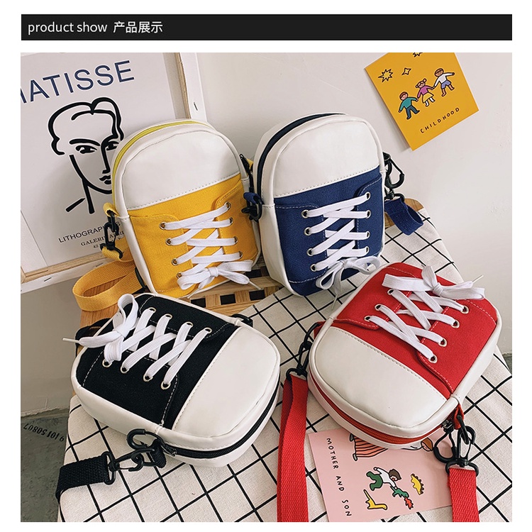 Túi Đeo Chéo Canvas Phong Cách Hàn Quốc Thời Trang Cho Nữ