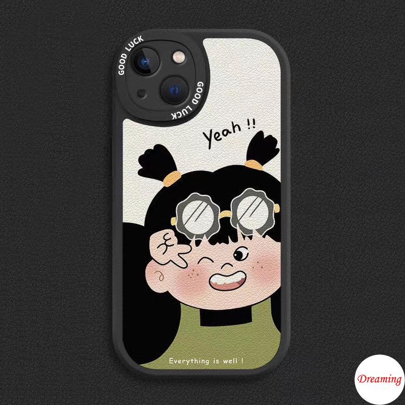 Ốp Lưng Điện Thoại cho Redmi Note 11 11S 10 10S 9S 9 8 7 10C 10A 9C 9A 9T X3 NFC GT M3 Pro 5G 4G Oval Big Eye Soft Phone Case Motif Dễ thương Cử chỉ Peace
