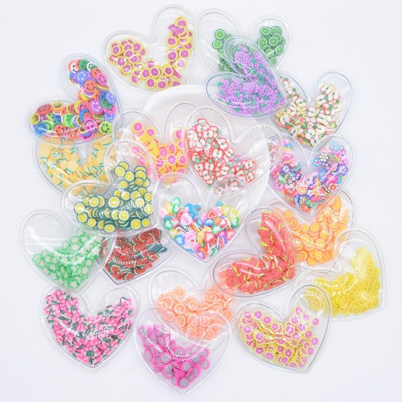 10 Trái Tim Nhựa PVC Trong Suốt Trang Trí Scrapbook