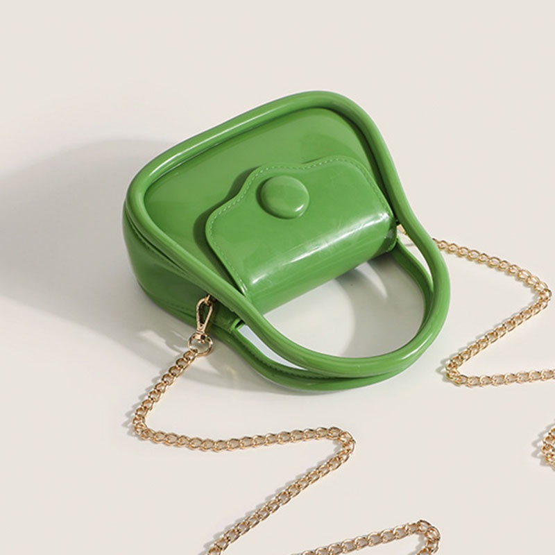 Túi Đeo Chéo mini Phối Dây Xích Phong Cách Hàn Quốc Thời Trang Cho Nữ