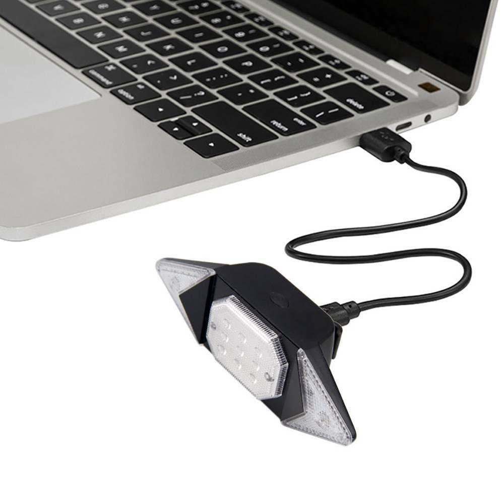 WTTLE Bicycle Indicator LED USB Rechargeable Wireless Cycling Bike Rear light
