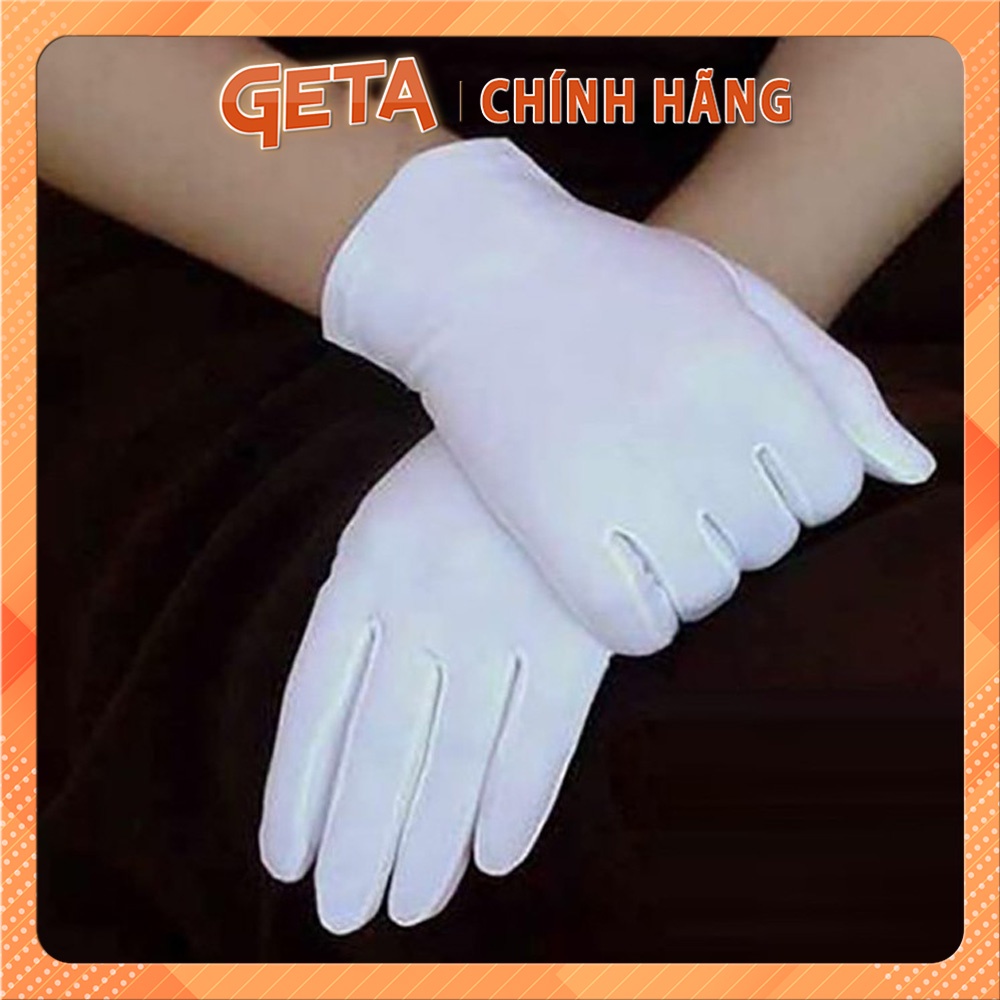 Combo 100 Đôi Găng Tay Vải Cotton trắng