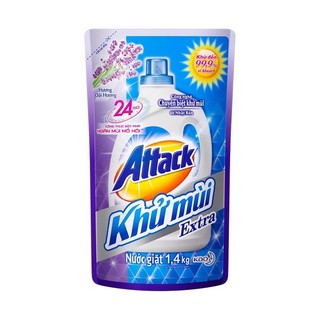 Nước giặt attack khử mùi extra - oải hương 1.4kg, anh đào 1.4kg , matic 1.2kg