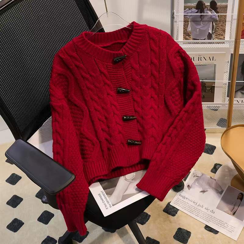 Áo Khoác Cardigan Dệt Kim Dáng Rộng Cài Nút Thời Trang Xuân Thu 2022 Mới Cho Nữ