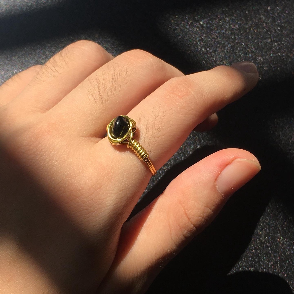 Nhẫn đá Black Tourmaline