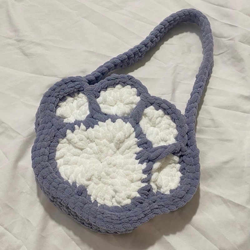 Túi len bàn chân mèo