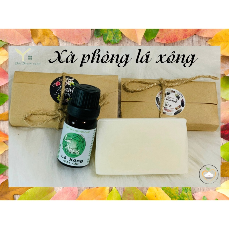 Xà phòng handmade Tinh dầu lá xông Nhà của Thời Thanh Xuân