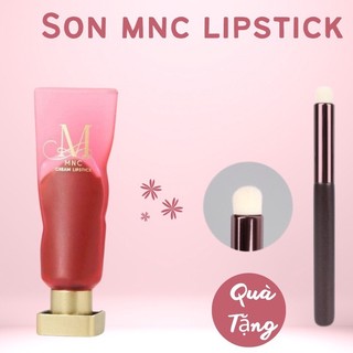 Son mnc n0.14 đỏ cam gạch, son kem lì mnc cream líptick lâu trôi mềm mịn